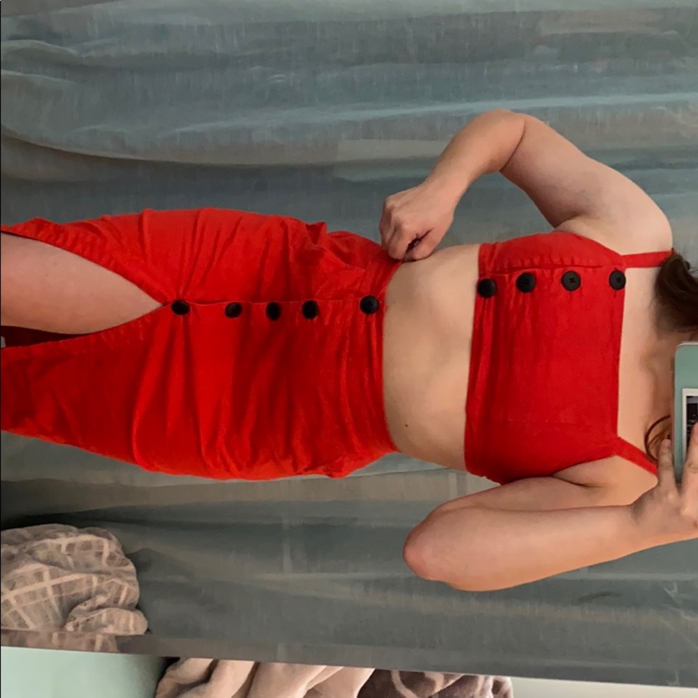 Two piece top and skirt